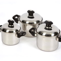 BOCAMP Grydes�t, 3 gryder m/l�g