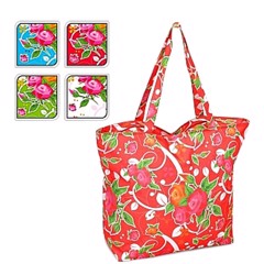 Strandtaske - Blomstret