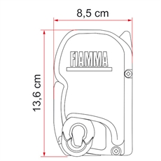 FIAMMA F45s Markise, Deep Black