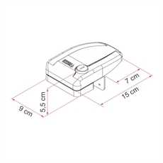 FIAMMA Safe Door Frame, Hvid