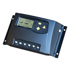 Batterilader 12-24 V/10 A m/ LCD-display 