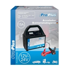 ProPlus Batterilader 12/24 V, 15 Amp. 