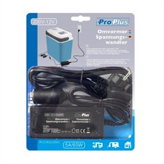 ProPlus 230 Volt - 12 Volt 60 Watt/5A Omformer