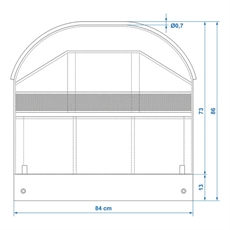 ProPlus Hjulorganisator 9 rum 84 x 86 cm