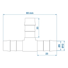 ProPlus T Samleled til Vandslange, 12mm. 2 stk.