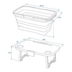  ProPlus Sammenklappelig Picnickurv