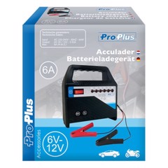 PRO PLUS Batterioplader 6/12V, 6 Amp. 