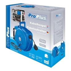 ProPlus Kabeltromle, Automatisk oprul, 15 m, 3 x 1,5 mm²