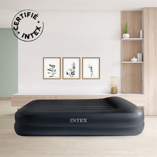 INTEX Rising Comfort Luftmadras, Dobbelt m. pumpe
