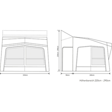 Outdoor Revolution Esprit Pro X 350 M Rejseluftfortelt