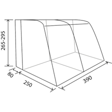 Reimo Tent Tour Ponza AIR 390, Busfortelt
