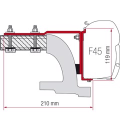 F45-beslag til MB Vito, til 2004 