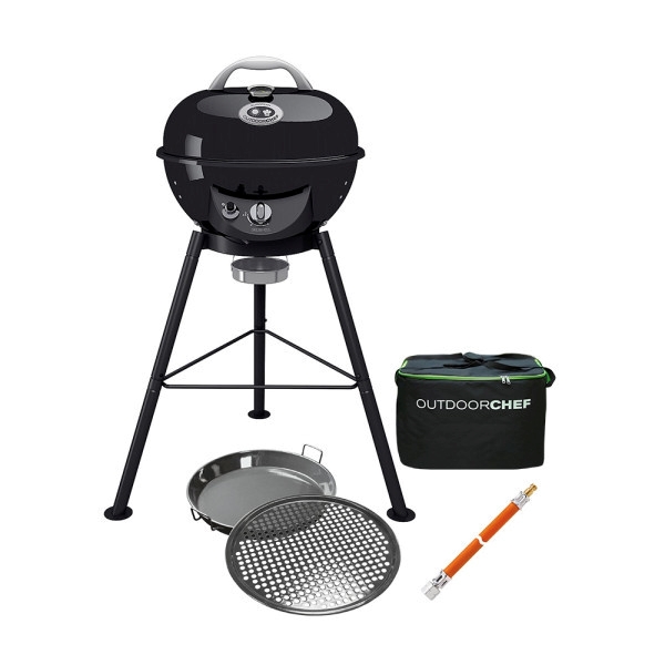 OUTDOORCHEF Gaskuglegrill Chelsea G, m. Taske og Gourmet-Set