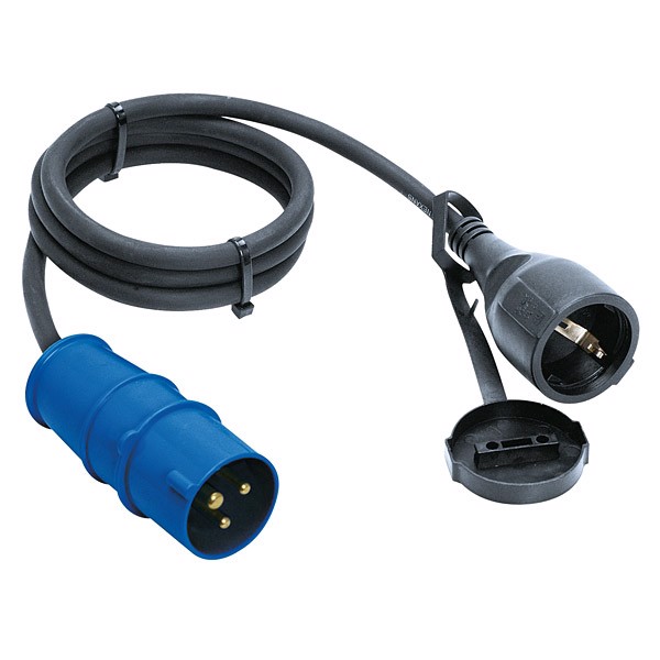 Adapterkabel, CEE-hanstik og Schuko-hunstik Billede af Adapterkabel, CEE-hanstik og Schuko-hunstik