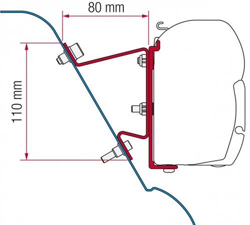 F45 beslag til  MB Sprinter H3