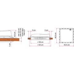 FIAMMA Turbo-Vent Premium, Hvid 40 x 40