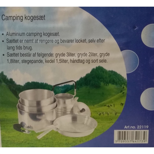 Camping kogesæt 6 dele.