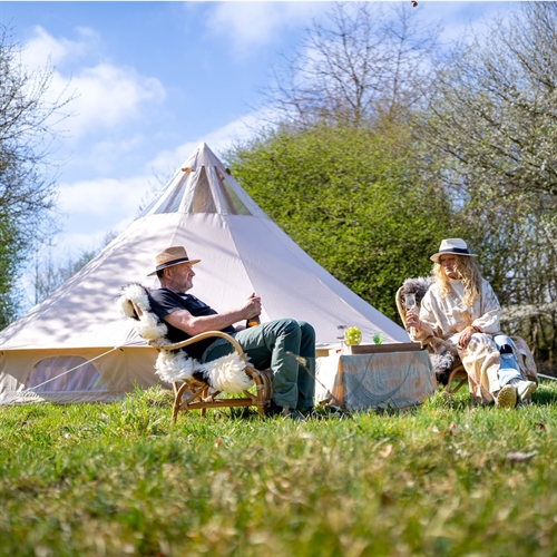 Wulff Nature Bell 19,6 - Lækkert Glamping Bomulds Telt med ovenlys vinduer