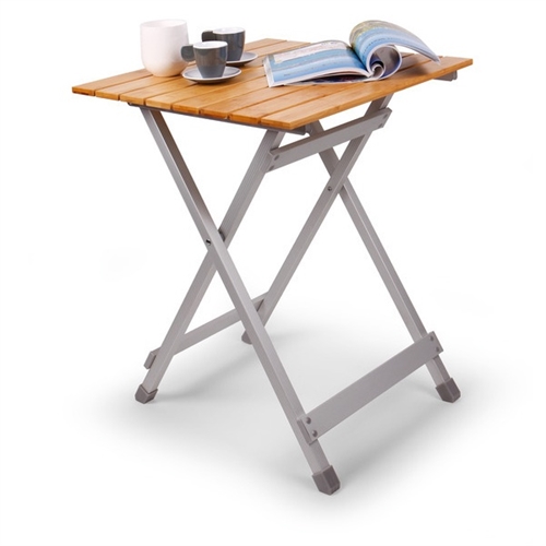 HOLIDAY TRAVEL KlapSammen bord Bambus - 50x50x60 cm