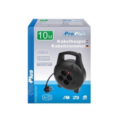 ProPlus Kabeltromle 10 m Sort