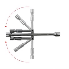 ProPlus Foldbar krydsnøgle 17, 19, 21, 23mm