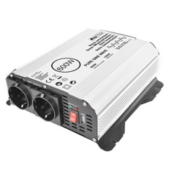ProPlus Sinus-omformer 12V-230V 300W/600W + USB