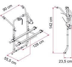 FIAMMA Carry Bike PRO VW T5 - 1 bagklap