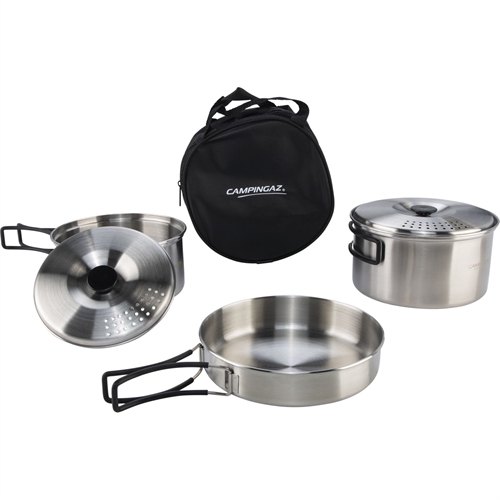 CAMPINGAZ Cooking Camping Kit - Grydesæt i Rustfri Stål 