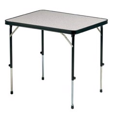 CRESPO Campingbord firkantet 101 x 65 cm. - Antracit