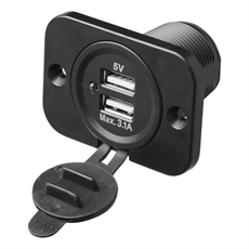 ProPlus Dobbelt Indbygnings-USB-forsyning 12/24 volt