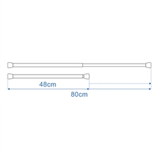 ProPlus Enkeltstang 48 - 80 cm.