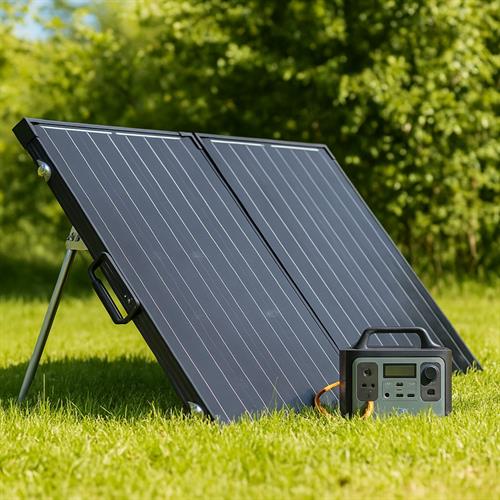 Solcellekuffert 150W - Til 12V Batteri eller Powerstation